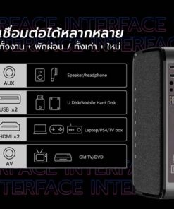 โปรเจคเตอร์ Rigal RD-828 รุ่น Multi-Screen Full HD ความสว่าง 300 ANSI lumens ต่อมือถือได้ทั้ง Android และ iOS - Image 4